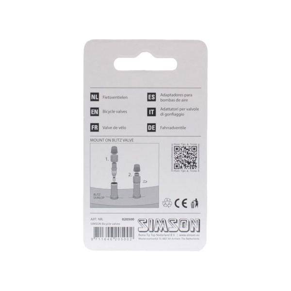 Simson Fietsventielset Hollands (Blitz) - Le Coq Wielerartikelen