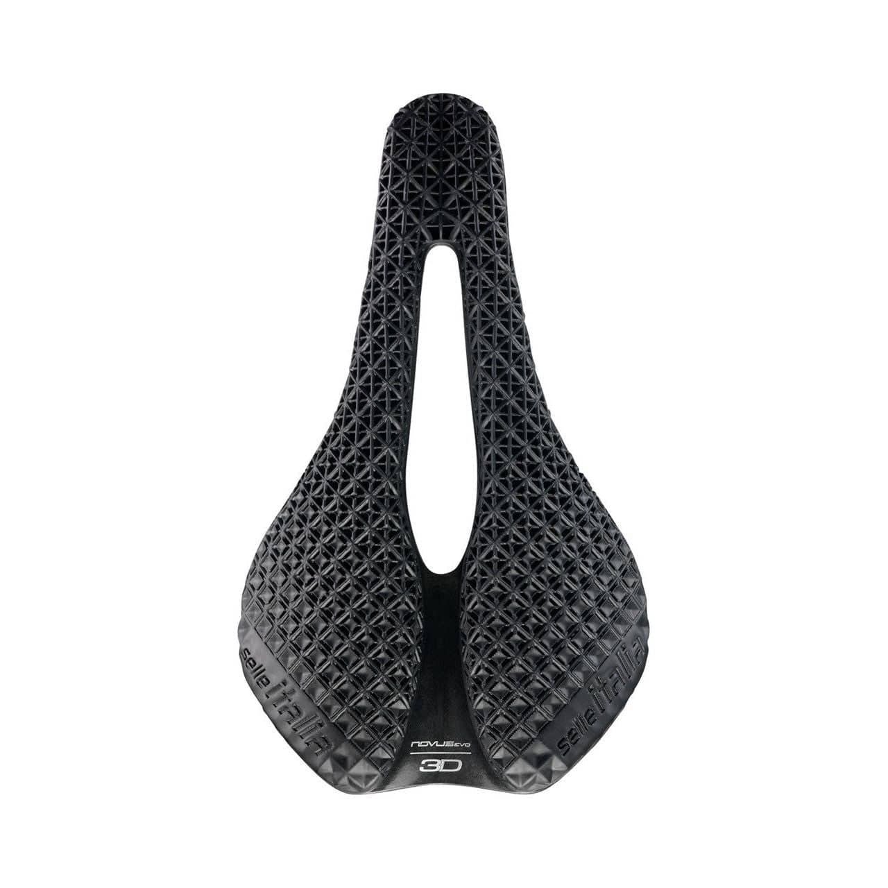 Selle Italia Novus Boost Evo Superflow titanium racefiets en MTB zadel, zwart met 3D-gestikte bekleding en comfortabele vorm