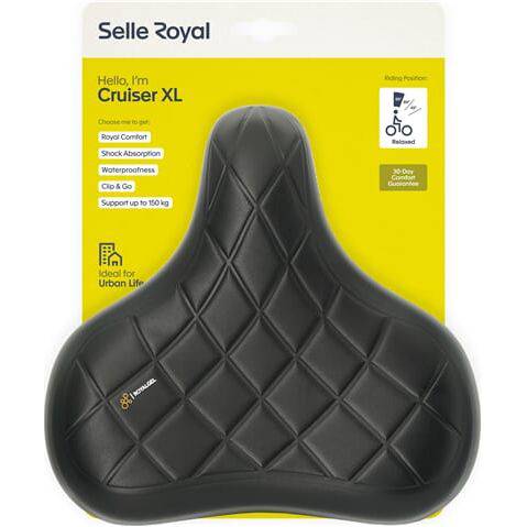 Selle Royal Fietszadel Cruiser Relaxed Xl Zwart - Le Coq Wielerartikelen