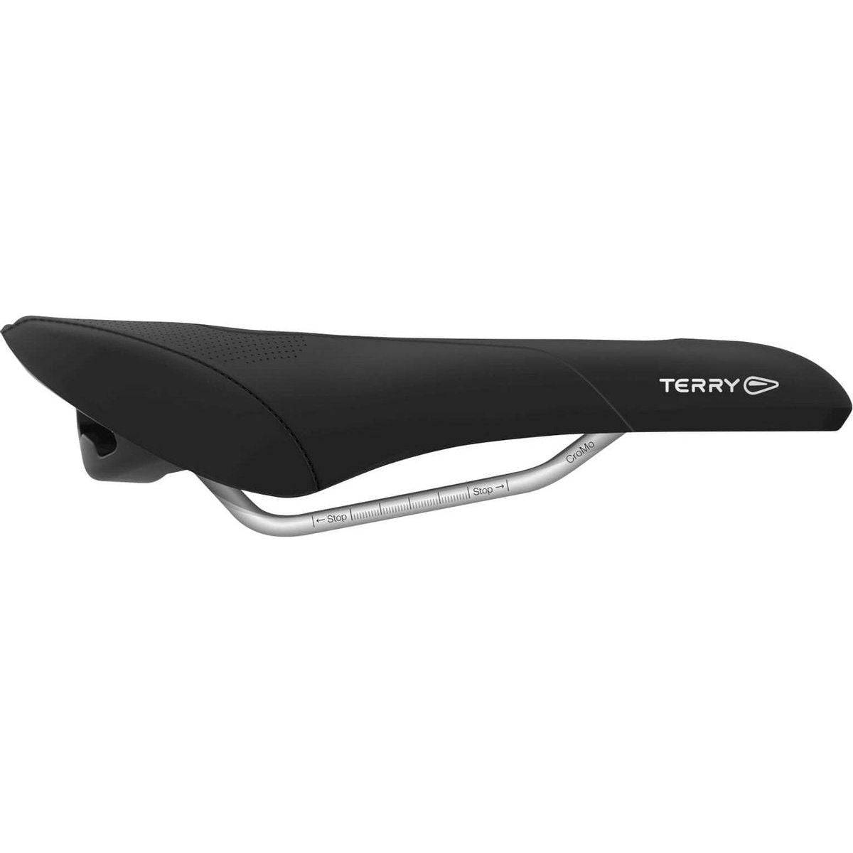 Zwart Terry Figura Gtc Gel heren fietszadel voor stadsfiets en e-bike, comfortabel en geschikt voor dagelijks gebruik