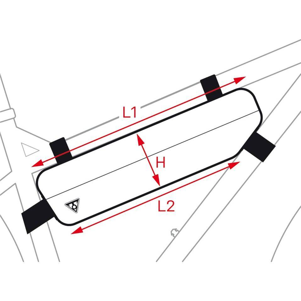 Topeak Frametas Midloader Zwart - Le Coq Wielerartikelen