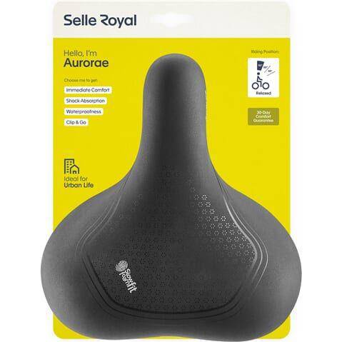 Zadel Selle Royal Aurorae Relaxed Slow Fit Foam Unisex - Zwart - Le Coq Wielerartikelen