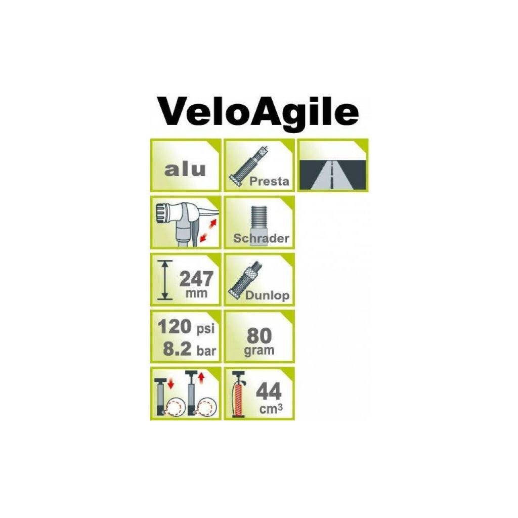 Icetoolz Veloagile A211 Minipomp Met T-Handvat - Le Coq Wielerartikelen