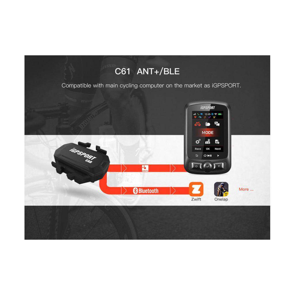 Igpsport C61 Bluetooth En Ant+ Dual Mode Trapfrequentiesensor - Le Coq Wielerartikelen