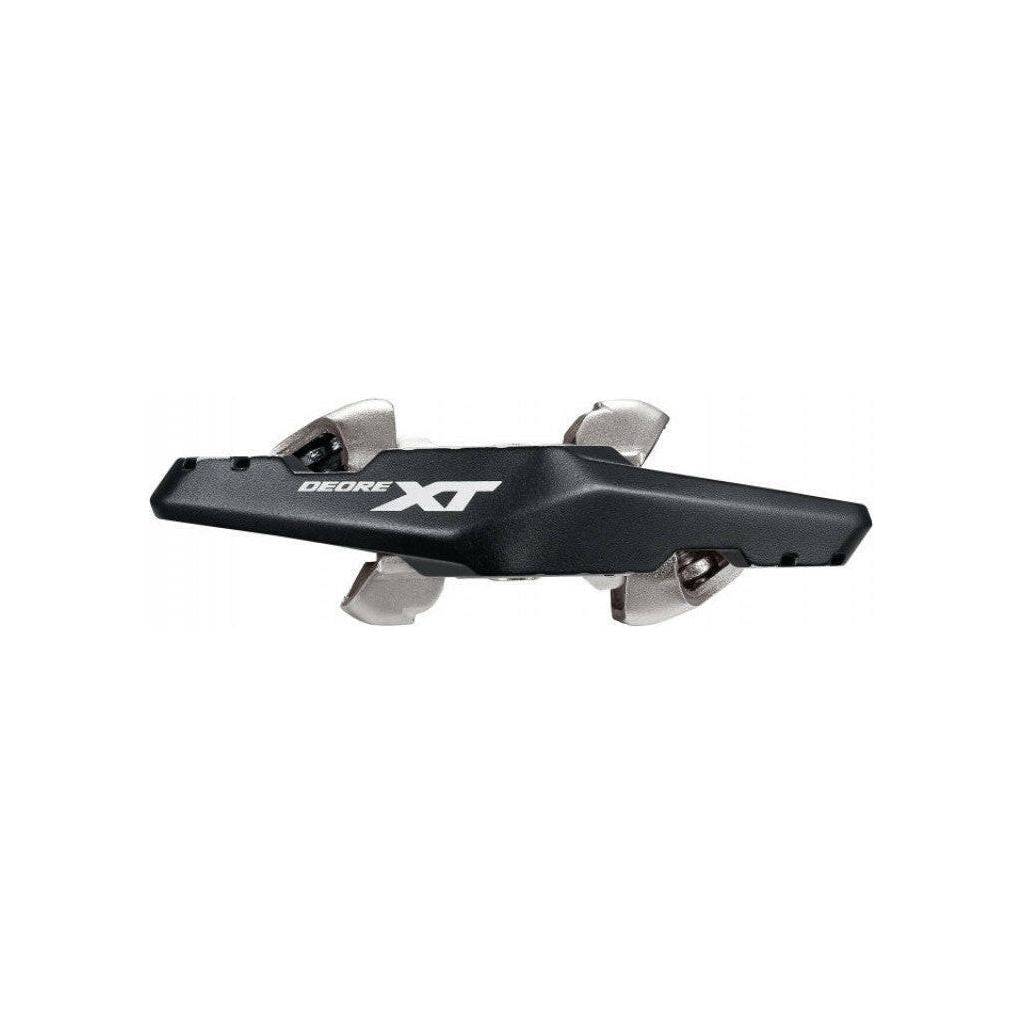 Shimano Deore Xt PD-M8120 MTB pedalen, dubbelzijdig SPD pedaalset voor mountainbiken, robuust en duurzaam.