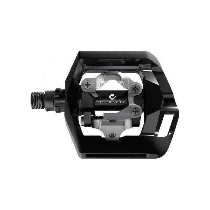Shimano Click'R T421 Platform + Enkelzijdig Spd Met Sm-Sh56 Plaatjes Mtb Pedalen - Le Coq Wielerartikelen