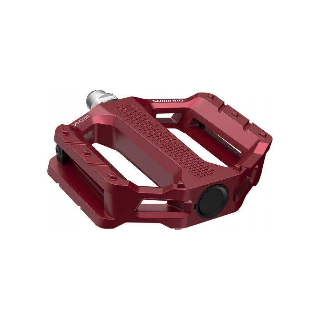 Shimano PD-EF202 MTB pedalen voor mountainbikes, zwart metalen pedaal met mechanisme en stevige voetsteun.