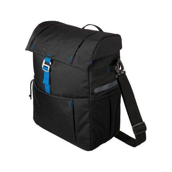 Gazelle Enkele Fietstas - Zwart / Spark Blauw - Le Coq Wielerartikelen