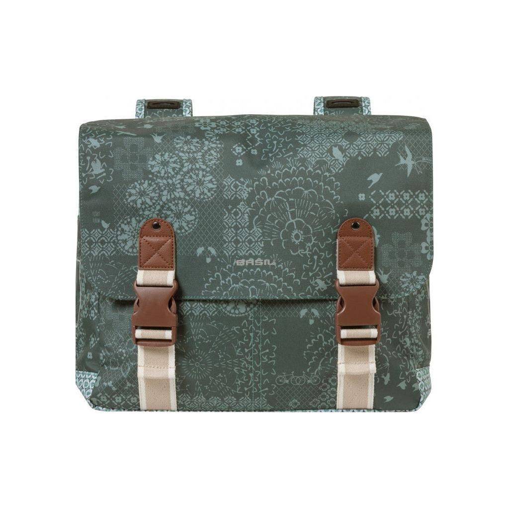 Dubbele Fietstas Basil Bohème Carry All 35 Liter 37 X 15 X 37 Cm - Le Coq Wielerartikelen