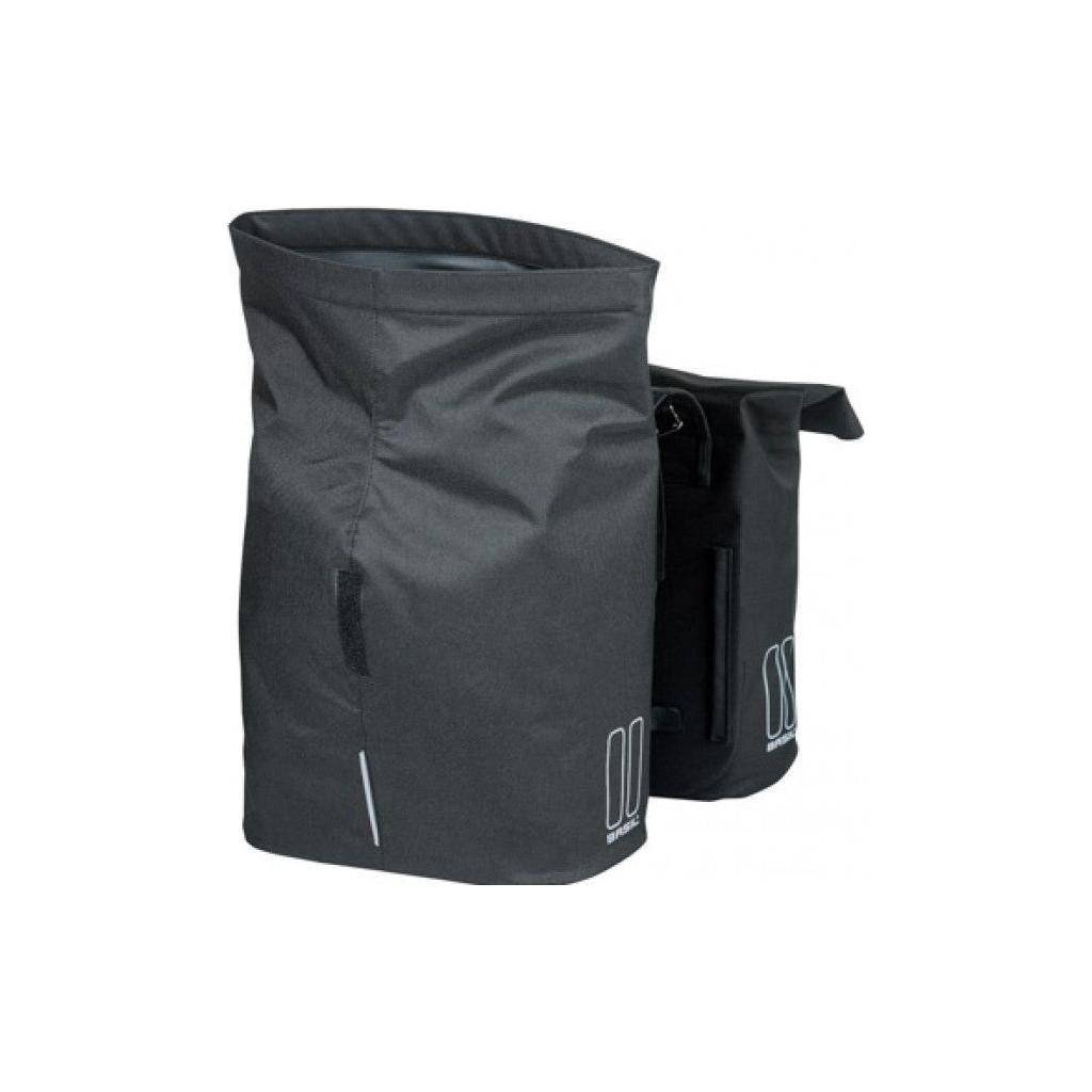 Dubbele Fietstas Basil City 28 Tot 32 Liter 30 X 18 X 49 Cm - Le Coq Wielerartikelen