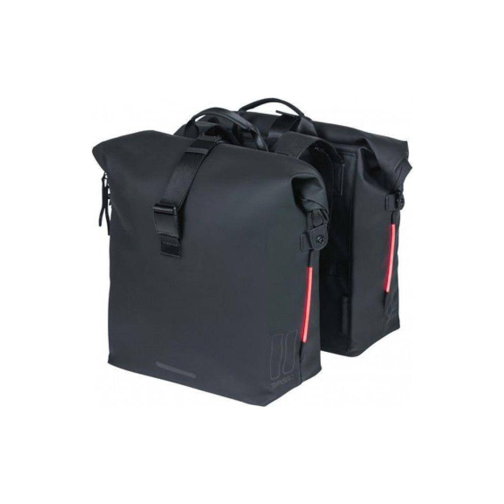 Dubbele Fietstas Basil Soho Nordlicht 41 Liter 31 X 13 X 37 Cm - Le Coq Wielerartikelen
