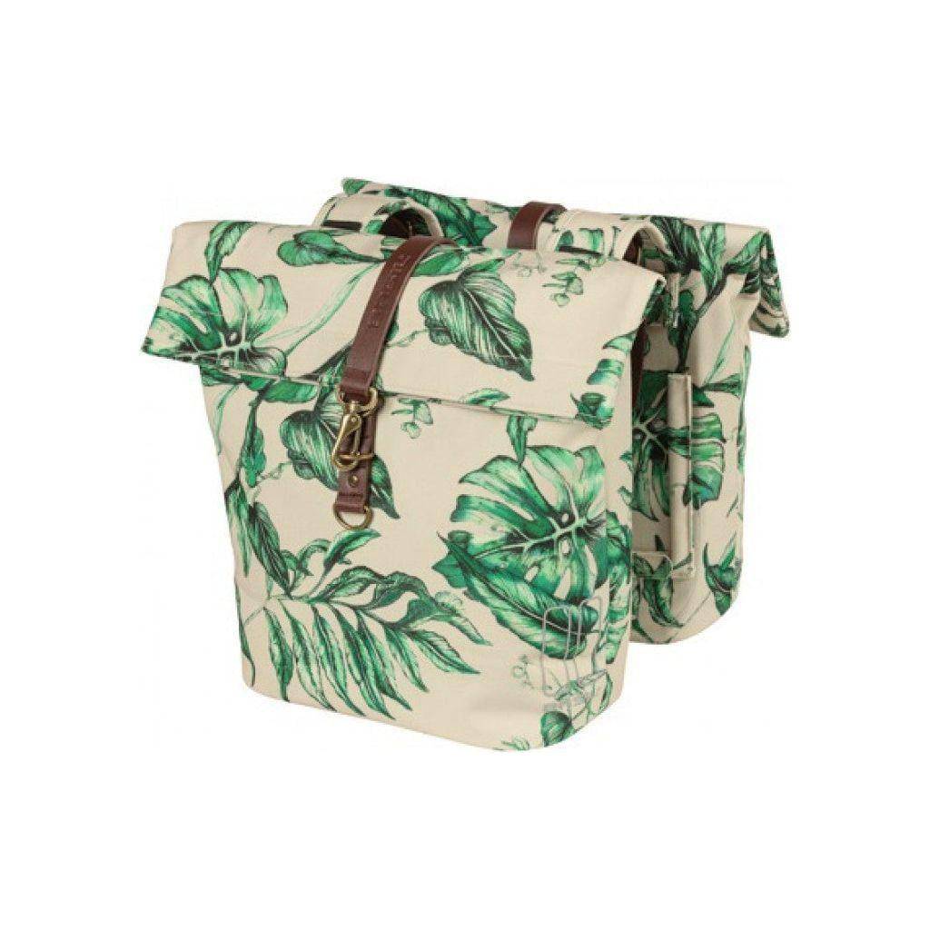Dubbele Fietstas Basil Ever-Green 28 Tot 32 Liter 28 X 16 X 35 Cm - Le Coq Wielerartikelen