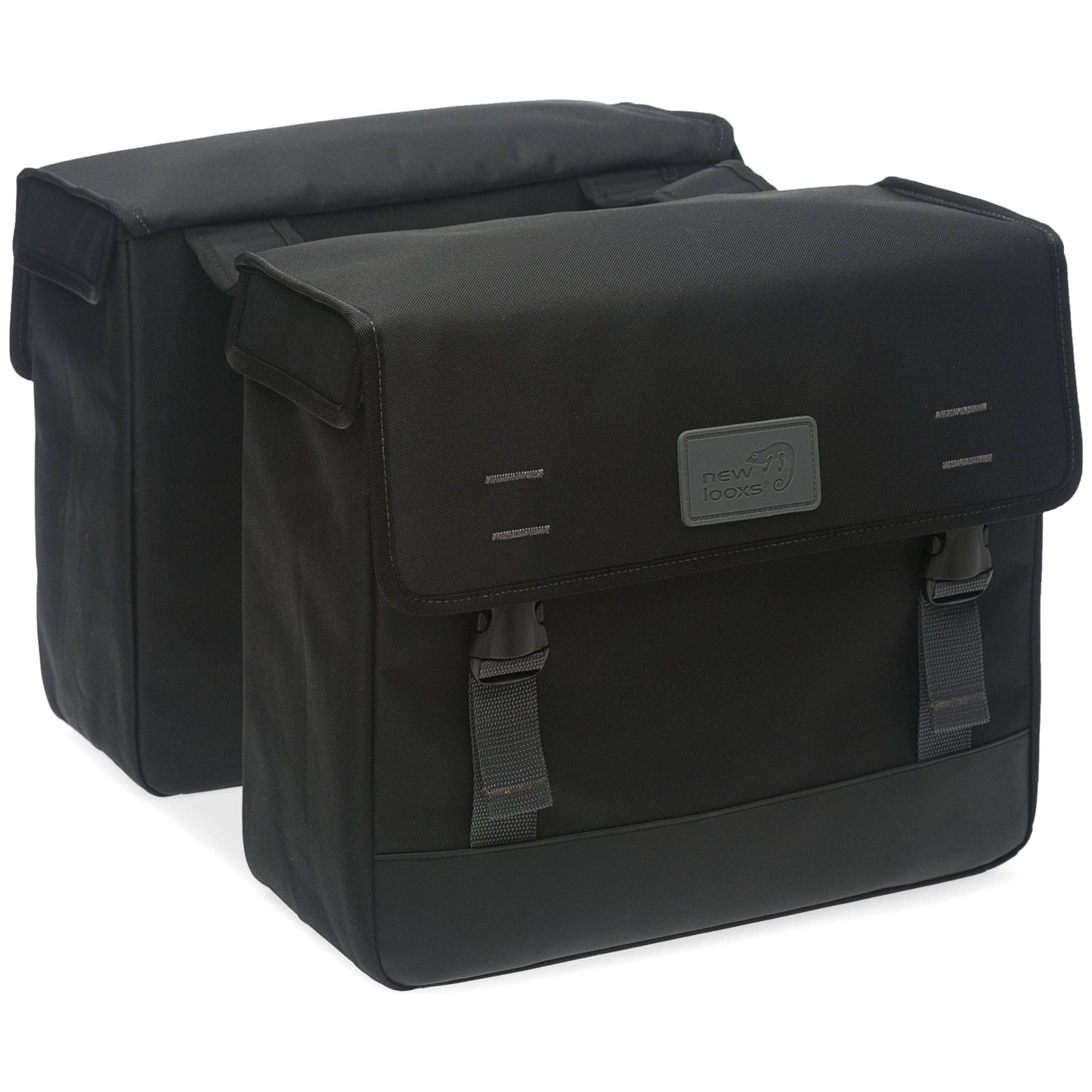 Dubbele Fietstas New Looxs Origin Zwart 39 Liter - Le Coq Wielerartikelen