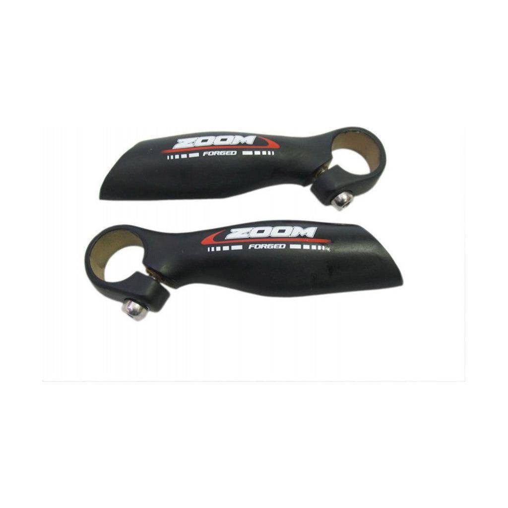 Zoom Aluminium Bar-Ends Zwart - Le Coq Wielerartikelen
