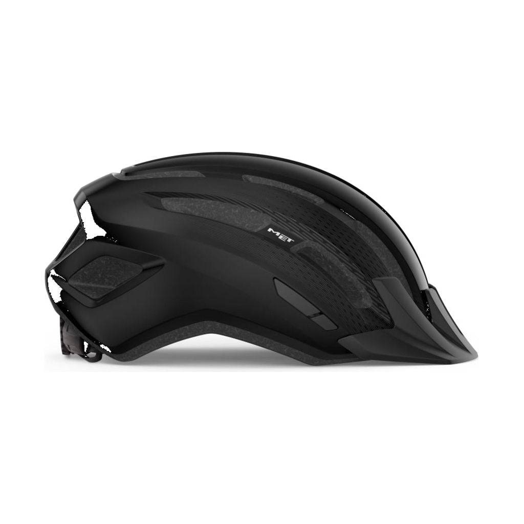 MET MTB helm Downtown met ventilatieopeningen en verstelbare riem, geschikt voor mountainbiken en off-road avonturen.