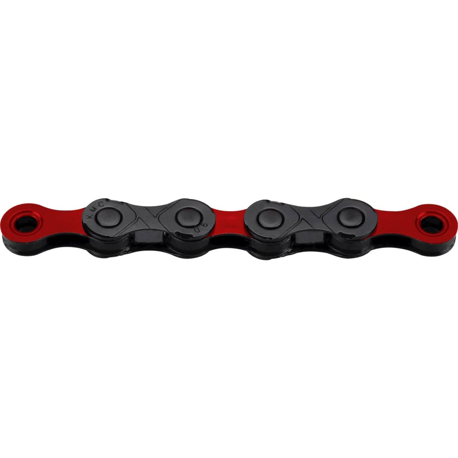Kmc Fietsketting Dlc12 Zwart/Rood 126 Schakels - Le Coq Wielerartikelen