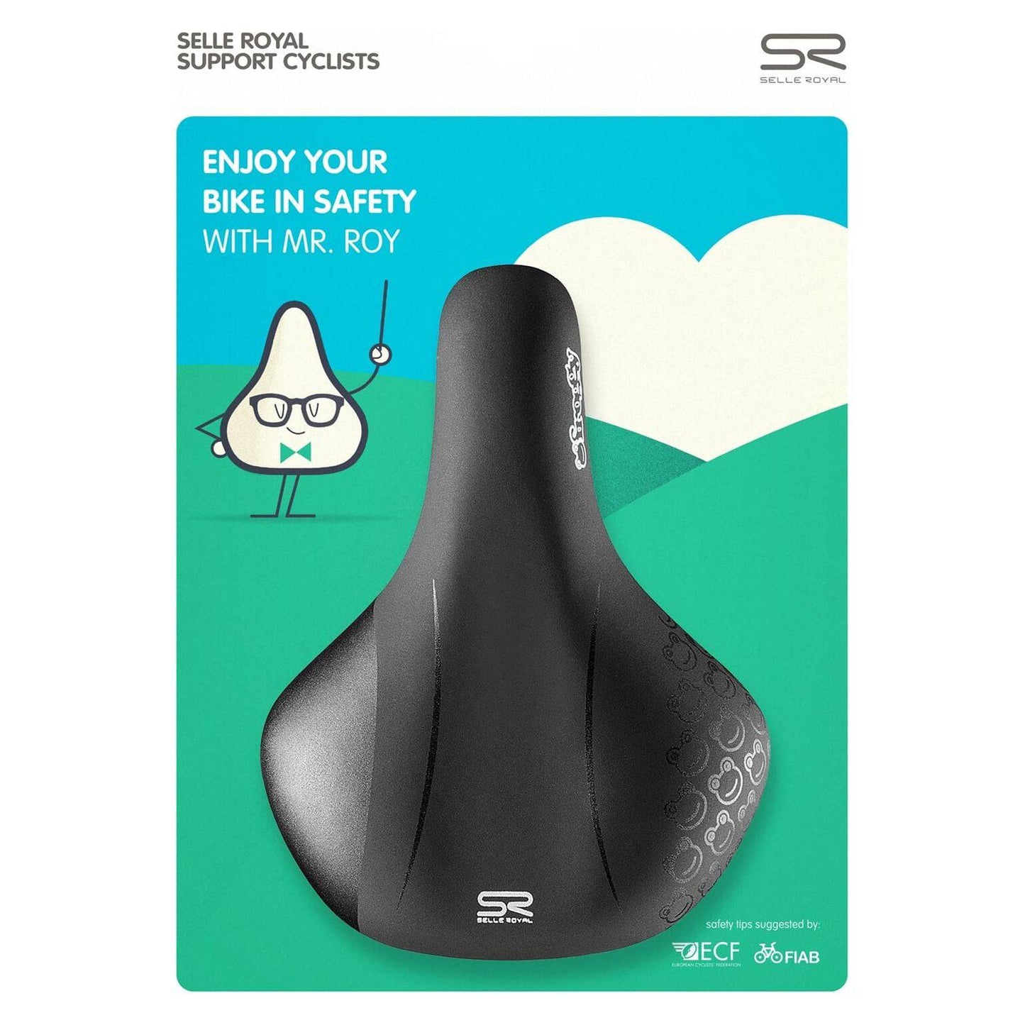 Selle Royal Fietszadel Froggy 12-16 Inch - Zwart - Le Coq Wielerartikelen