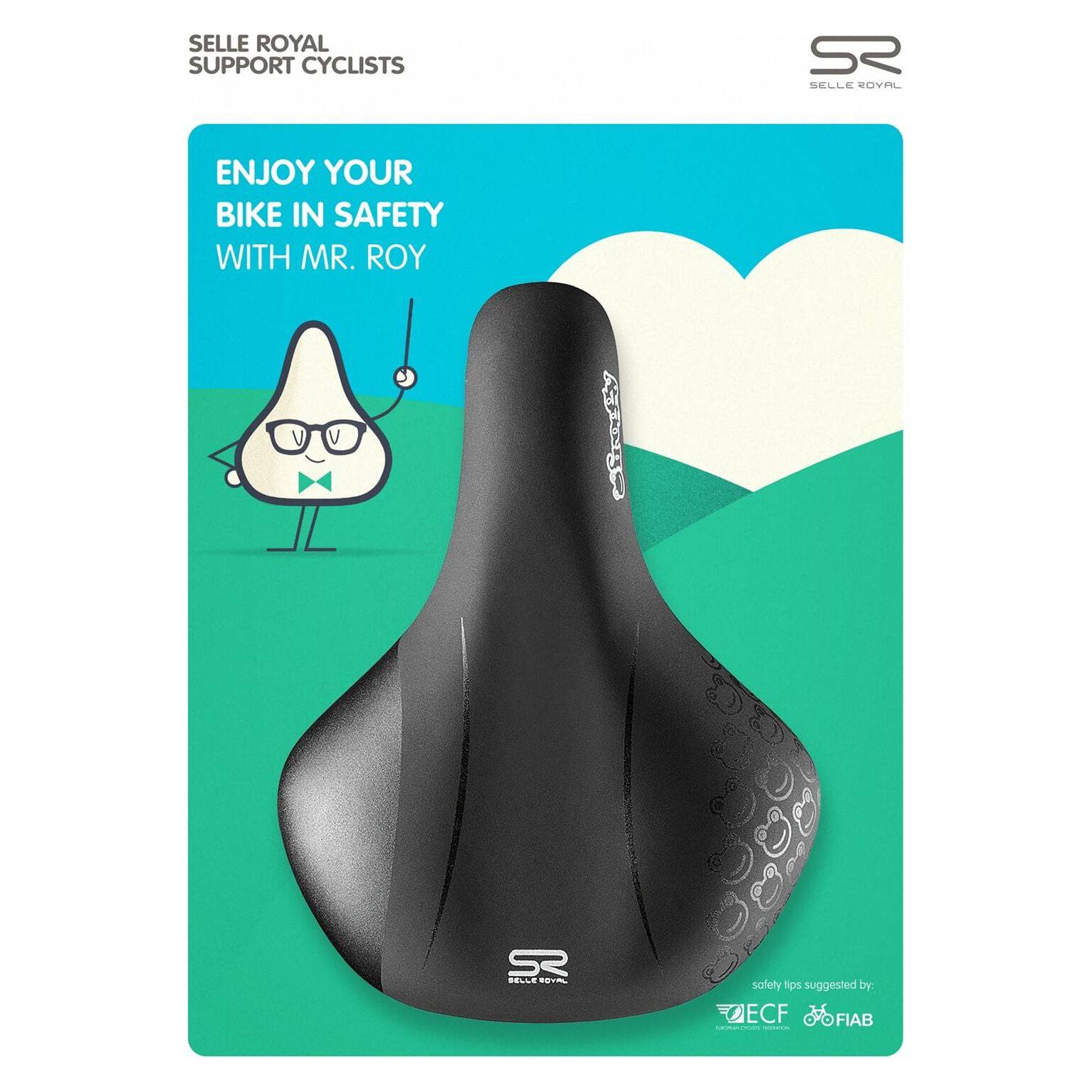 Selle Royal Fietszadel Froggy 12-16 Inch - Zwart - Le Coq Wielerartikelen
