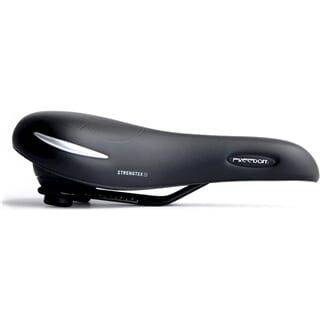 Selle Royal Freedom Urban Life fietszadel met Royalgel en Strengtex, geschikt voor stadsfietsen en e-bikes, zichtbaar van bovenaf.