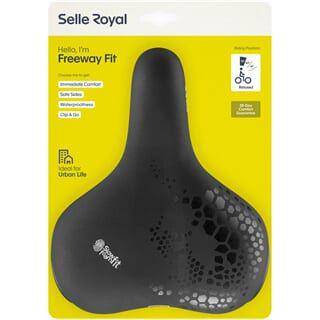 Selle Royal Fietszadel Freeway Fit Relaxed Zwart - Le Coq Wielerartikelen
