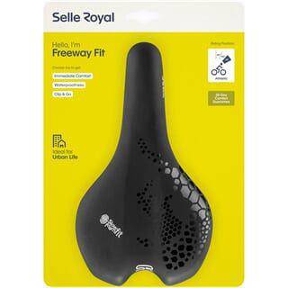 Selle Royal Fietszadel Freeway Fit Athletic Zwart - Le Coq Wielerartikelen