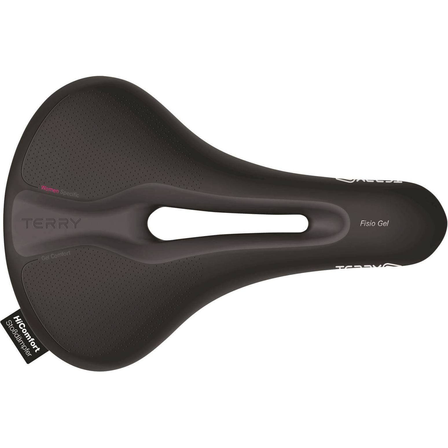 Terry Fietszadel Fisio Flex Gel Dames Zwart - Le Coq Wielerartikelen