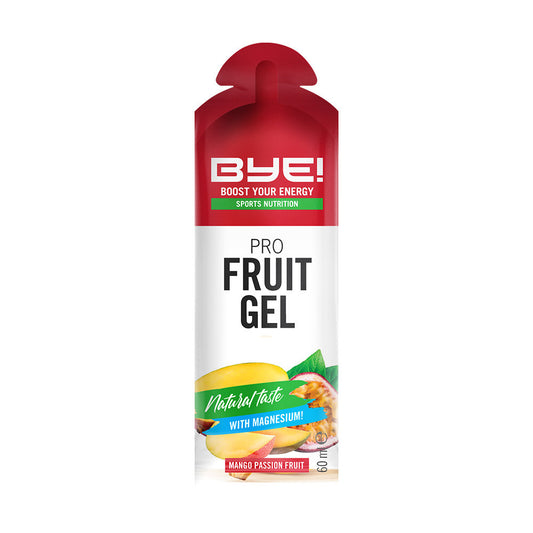 BYE! Pro Fruit Sportgels Mango passion fruit - 60 ml (doos á 12 stuks)