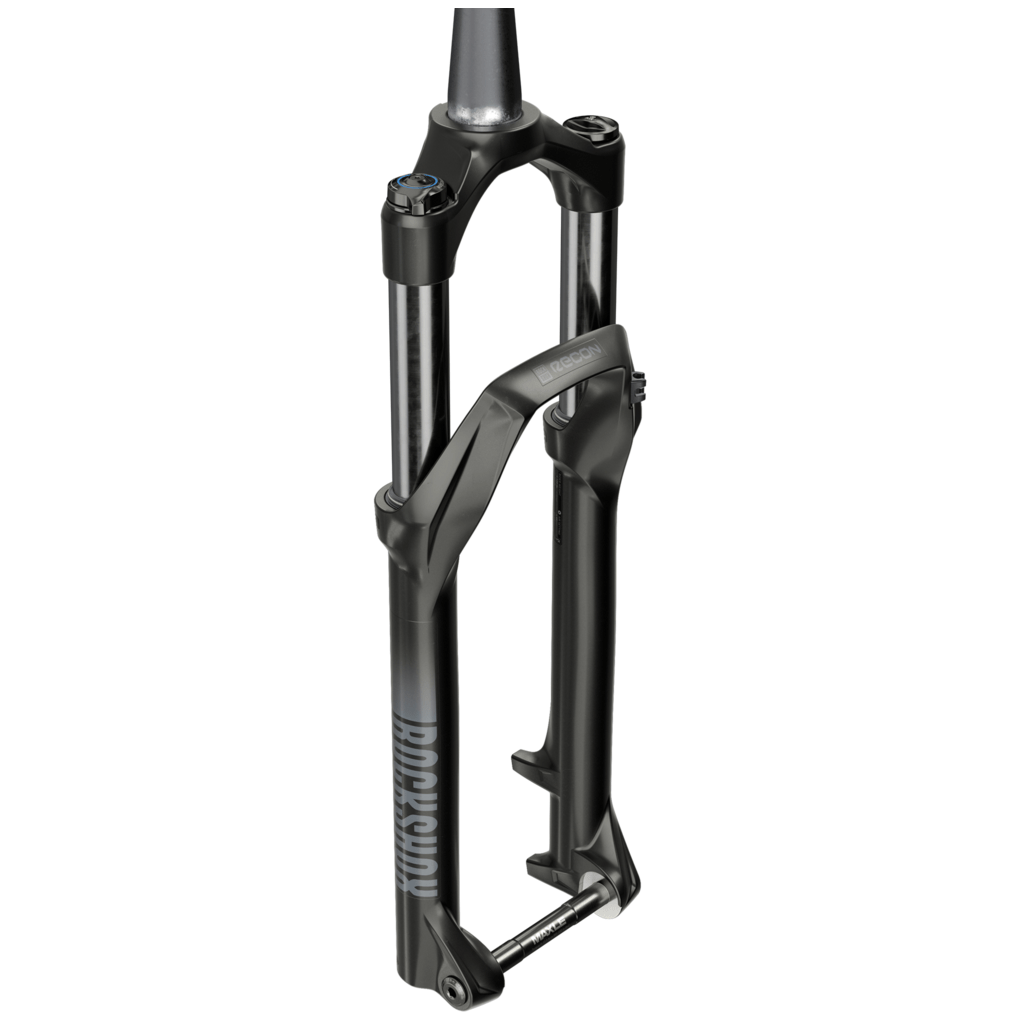 RockShox Recon Silver RL D1 voorvork voor MTB met 29 inch wielen, zwarte afwerking en 130 mm veerweg op een fiets afbeelding