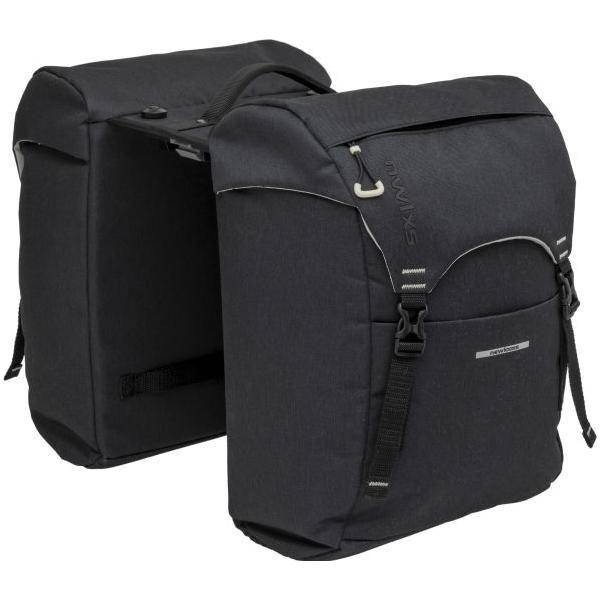 Dubbele Fietstas New Looxs Sports Double MIK 32 Liter Zwart - Le Coq Wielerartikelen