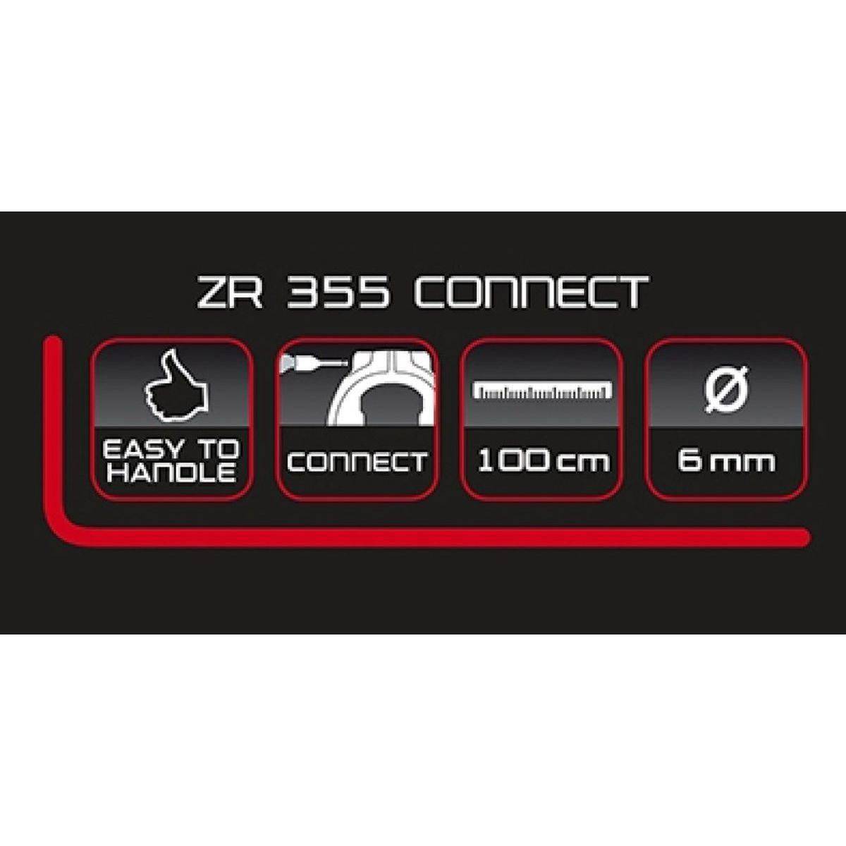 Trelock Insteekketting Zr355 Connect - 150Cm - Ø6Mm - Zwart - Le Coq Wielerartikelen