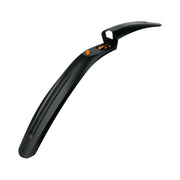 SKS Shockboard XL voorspatbord voor 27,5/29 inch fietsen, zwart van PVC, beschermt tegen modder en spatwater.