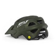 Groene MET MTB fietshelm Echo Mips S/M 52-57 met ventilatiegaten en verstelbare riem, ontworpen voor veiligheid en comfort.