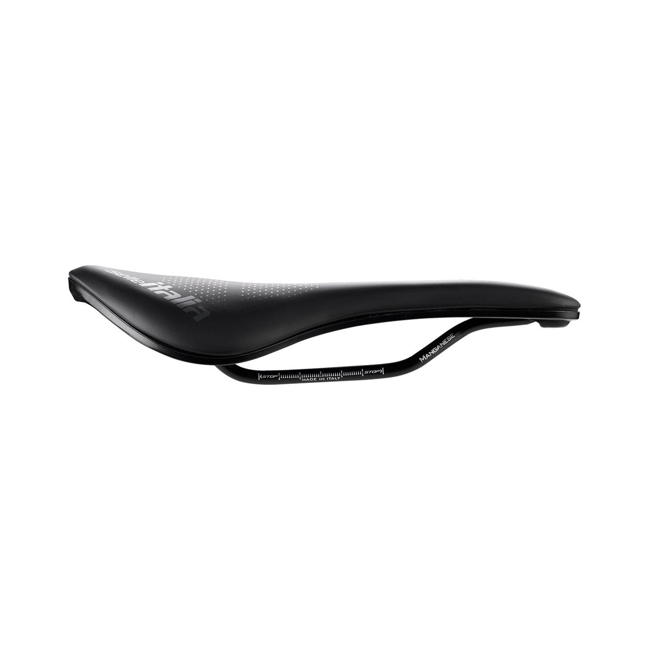 Selle Italia Novus Evo Boost Tm Superflow zwart racefiets- en MTB-zadel, zijaanzicht, comfort en lichtgewicht ontwerp