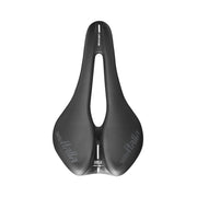 Zwart Selle Italia Novus Evo Boost TM Superflow racefiets- en MTB-zadel met Manganese L3, topzicht en ergonomisch ontwerp