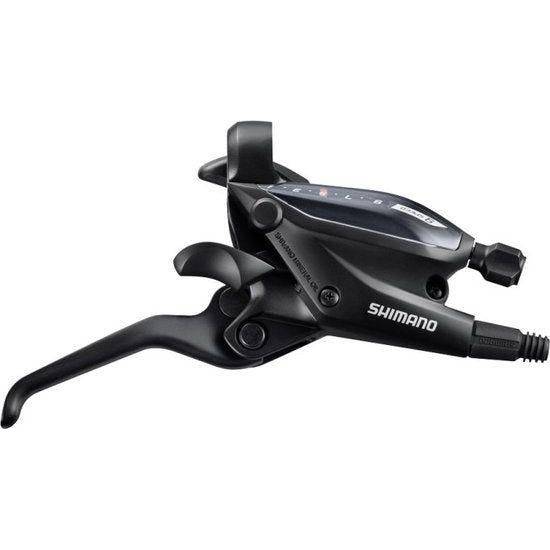 Shimano ST-EF505 7-speed schakelhendel rechts met remhendel EZ-Fire Plus voor fietsen, zwart en ergonomisch ontwerp