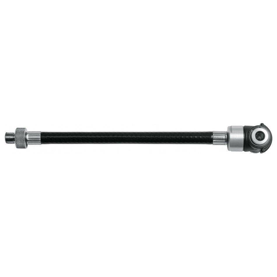 Zwarte SKS Zipflinger 175 mm slangadapter voor fiets, zichtbaar op de afbeelding.