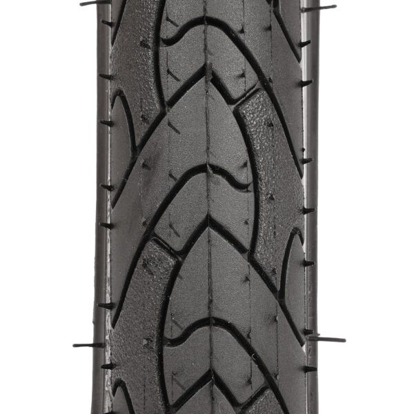 Urban Proof gerecyclede 3 mm core stadsfiets band met reflecterend ontwerp, geschikt voor e-bikes, zichtbaar op de fiets.