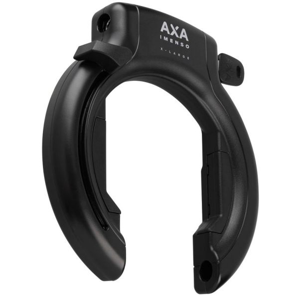Zwarte Axa Imenso X-Large ringslot van 92 mm met ART 2 keurmerk, zichtbaar op de afbeelding.