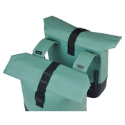 Dubbele Basil fietstas van gerecycled PET, 28-32 liter, universeel brugmontage, geschikt voor stads- en toerfietsen