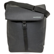Enkele fietstas van New Looxs Hamar Single in anthraciet, 19 liter, 32 x 16 x 40 cm, geschikt voor fietsgebruik.