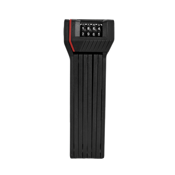 Zwart Trelock vouwslot FS280 Two-Go Code X-Move, 100cm lang, geschikt voor veilige fietsbeveiliging.