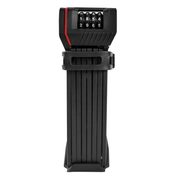 Zwart Trelock Vouwslot FS280 Two-Go Code X-Move 100cm bevestigd, veilig fietsslot voor extra beveiliging