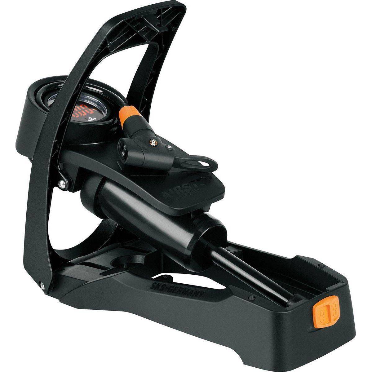 Sks Pomp Voet Airstep Digi M/Meter Zwart - Le Coq Wielerartikelen