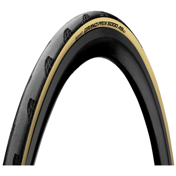 Continental Grand Prix 5000 As Vectran Breaker racefiets band met zwart rubber en profiel, geschikt voor wielrennen op de weg