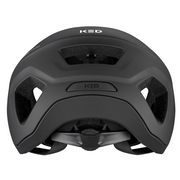 KED Embrace E-bike helm met vizier en ventilatiegaten, zwart, voor veilig fietsen op de e-bike.