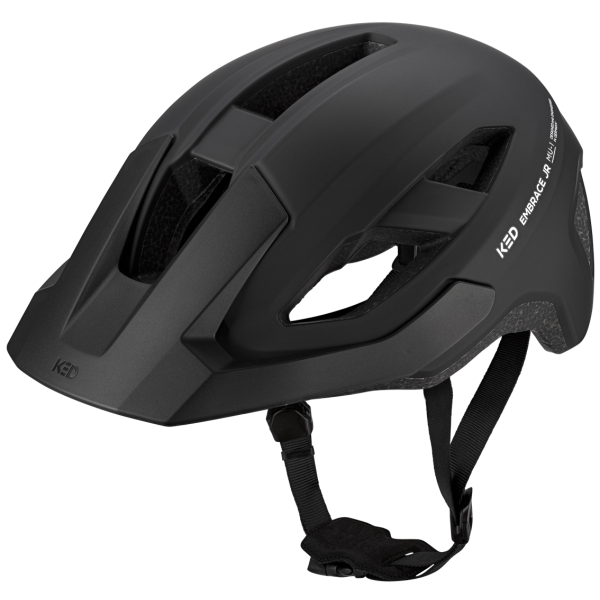 KED Embrace Jr kinderfietshelm met vizier, Inmold constructie, maat S-M (52-58 cm), veiligheidshelm voor kinderen