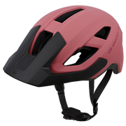 KED Embrace Jr kinderfietshelm in mold met vizier, zwart en blauw, geschikt voor hoofdomtrek 52-58 cm.