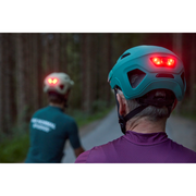 KED Embrace achterlicht voor MTB helm, USB oplaadbaar, IP44 waterdicht, zwart, met bevestigingsclip op helm