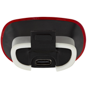 KED Meggy Spark kinderhelm achterlicht met LED, USB oplaadbaar, helder en veilig voor fietsers en kinderen.