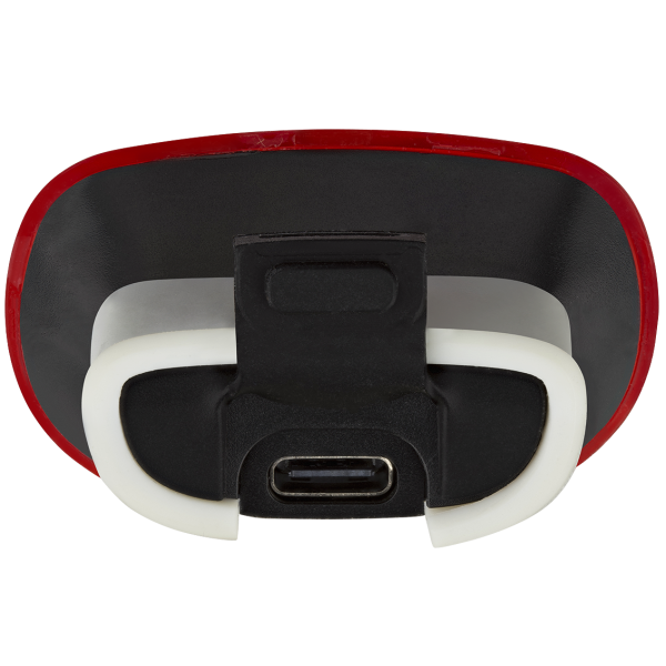 KED Meggy Spark kinderhelm achterlicht met LED, USB oplaadbaar, helder en veilig voor fietsers en kinderen.